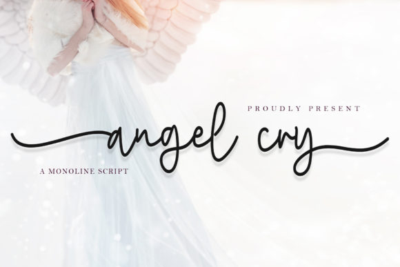 Angel Cry Font for Creative Design
