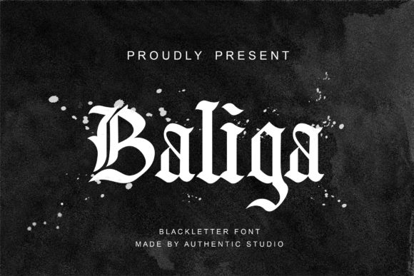 Baliga: A Gothic Font for Dramatic Design