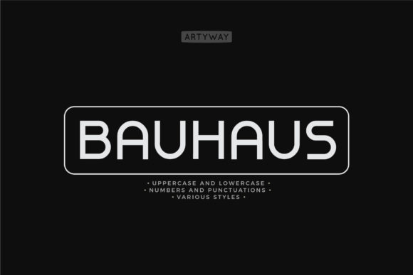 Bauhaus Font for Modern Design