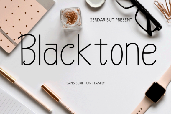 Black Tone Font