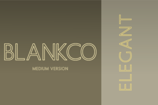 Blankco Outline Medium Font Review