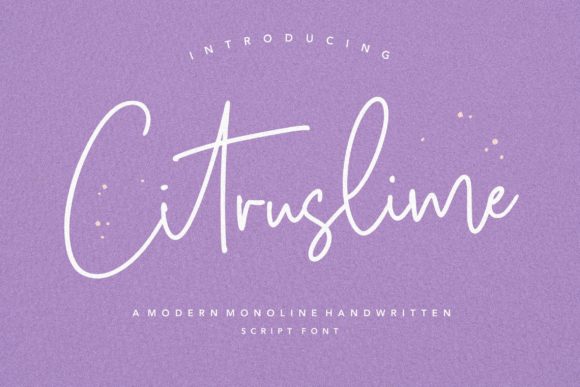 Citruslime Font for Web Design