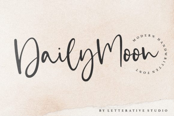 Daily Moon Font for Creative Campaigns