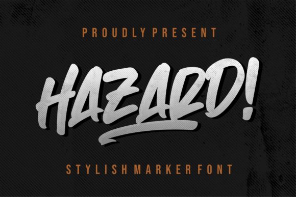 Hazard Font: Bold Blackletter for Editorial Design