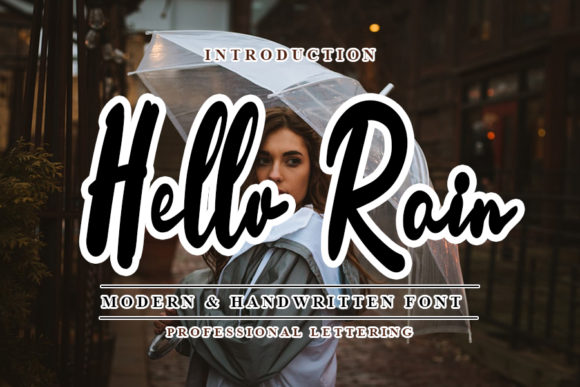 Hello Rain Font for Business Branding