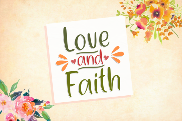 Love and Faith Font for Web Design