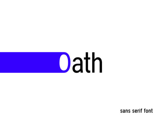 Oath Font for Creative Makers