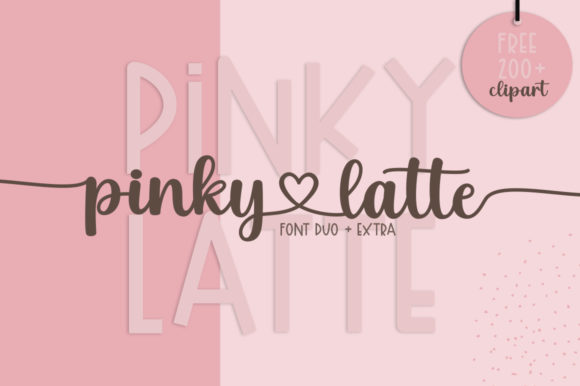 Pinky Latte Font for Creative Projects