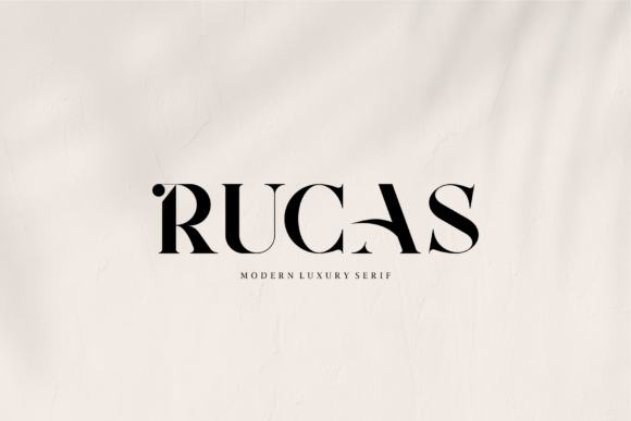 Rucas: A Luxurious Serif Font
