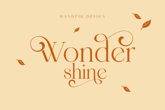 Wonder Shine Font for Elegant Branding